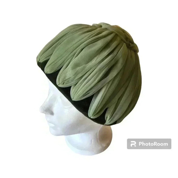 Vintage 50s 60s Net & Velvet Ladies Formal Hat - Picture 8 of 10